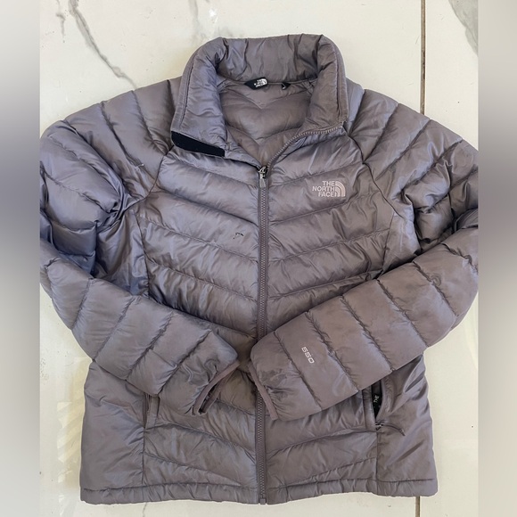 The North Face Gray Puffer Jacket - Picture 1 of 11